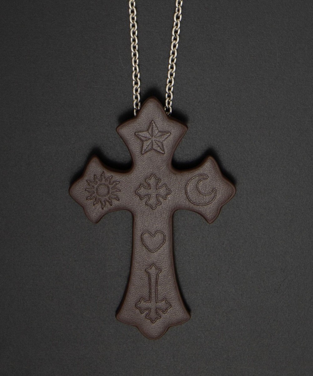 WEGO 【ユニセックス着用ITEM】MPUエンボスロゴクロスネックレス 