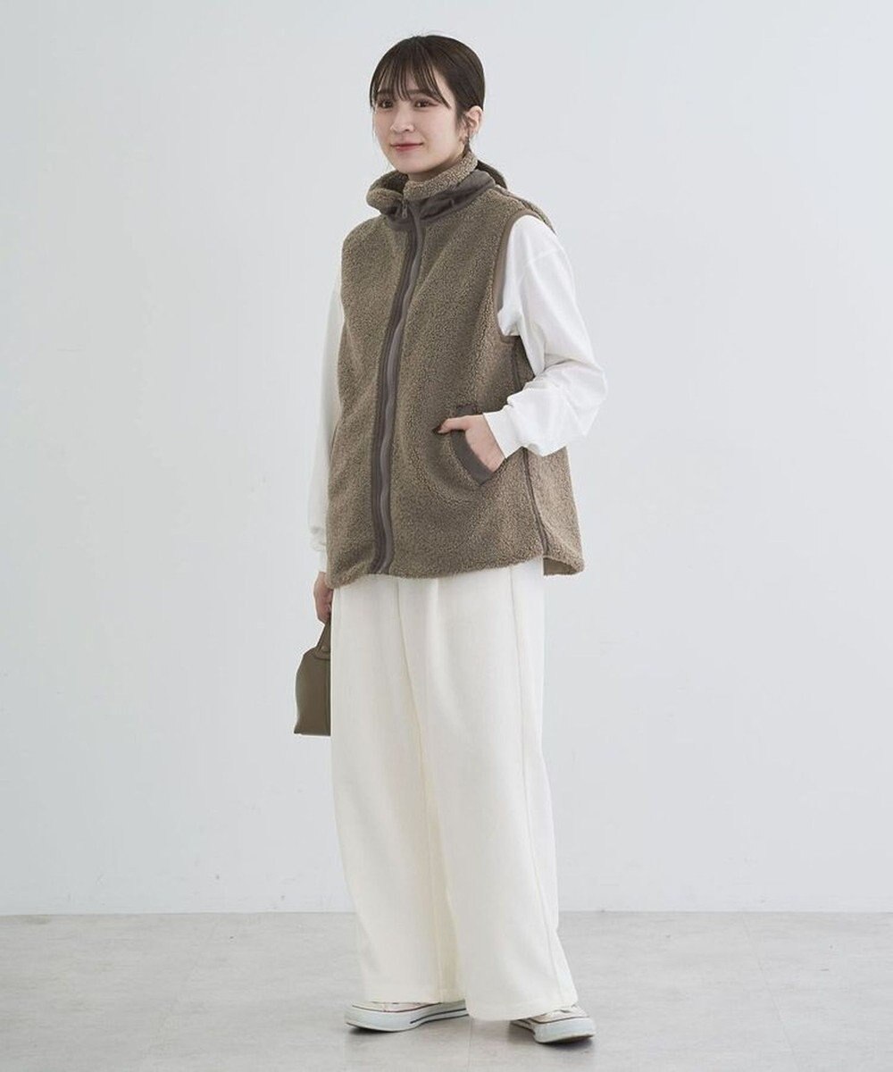 Green Parks スタンドカラーボアＺＩＰベスト 