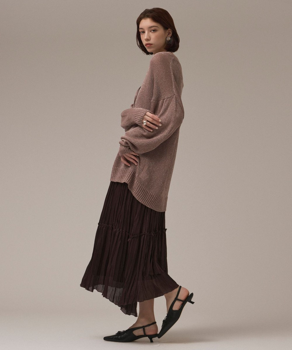 GRACE CONTINENTAL ワッシャープリーツスカート 