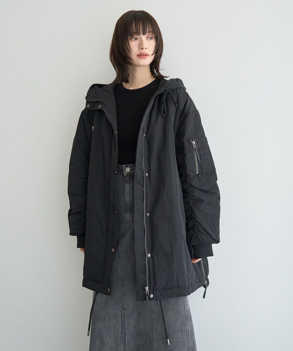 YECCA VECCA パディングフーディーコート 