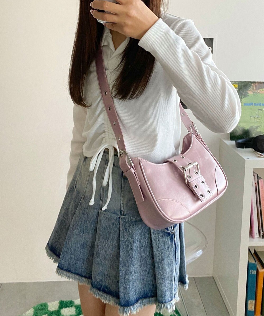 WEGO マルチWAYハーフムーンベルトバッグ 