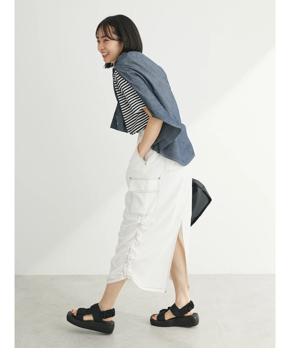 Green Parks ・ＳＵＧＡＲ　ＳＰＯＯＮ　配色ｓｔカーゴスカート 