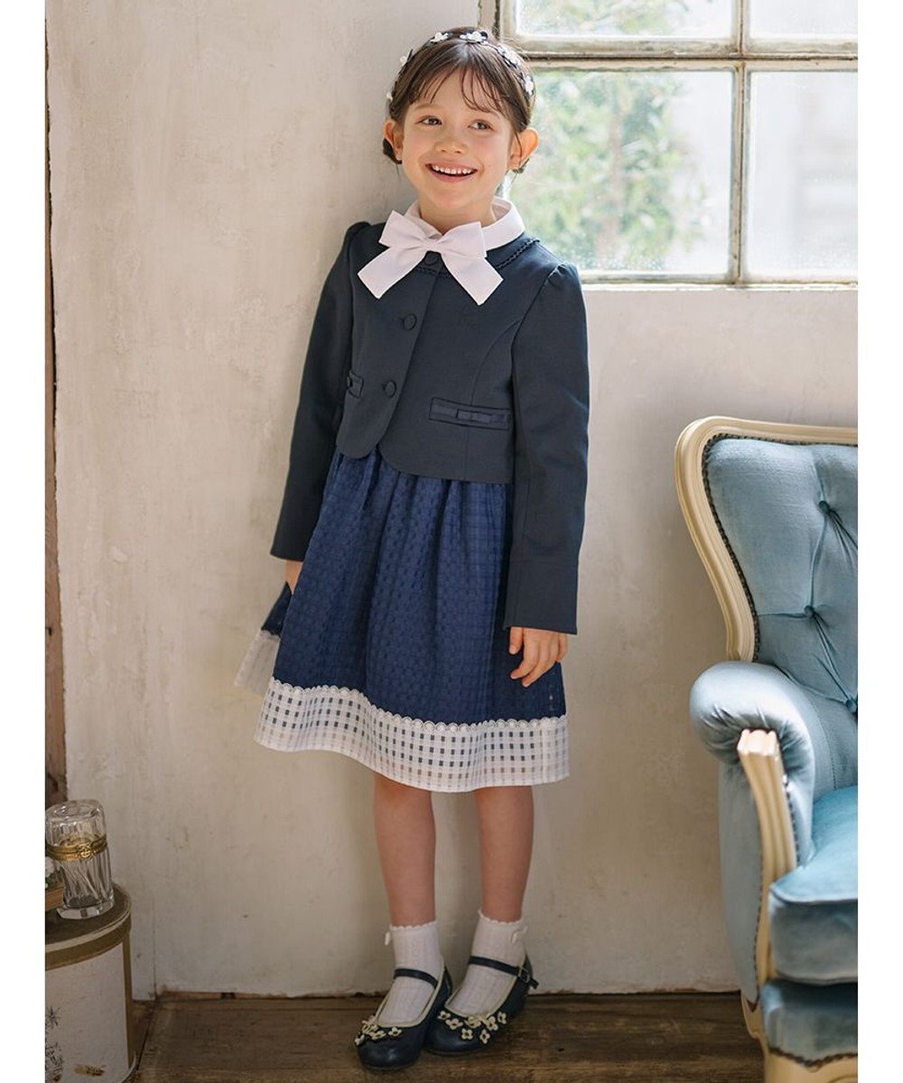 組曲 KIDS 【110-140㎝】ラウンドカラー ジャケット 