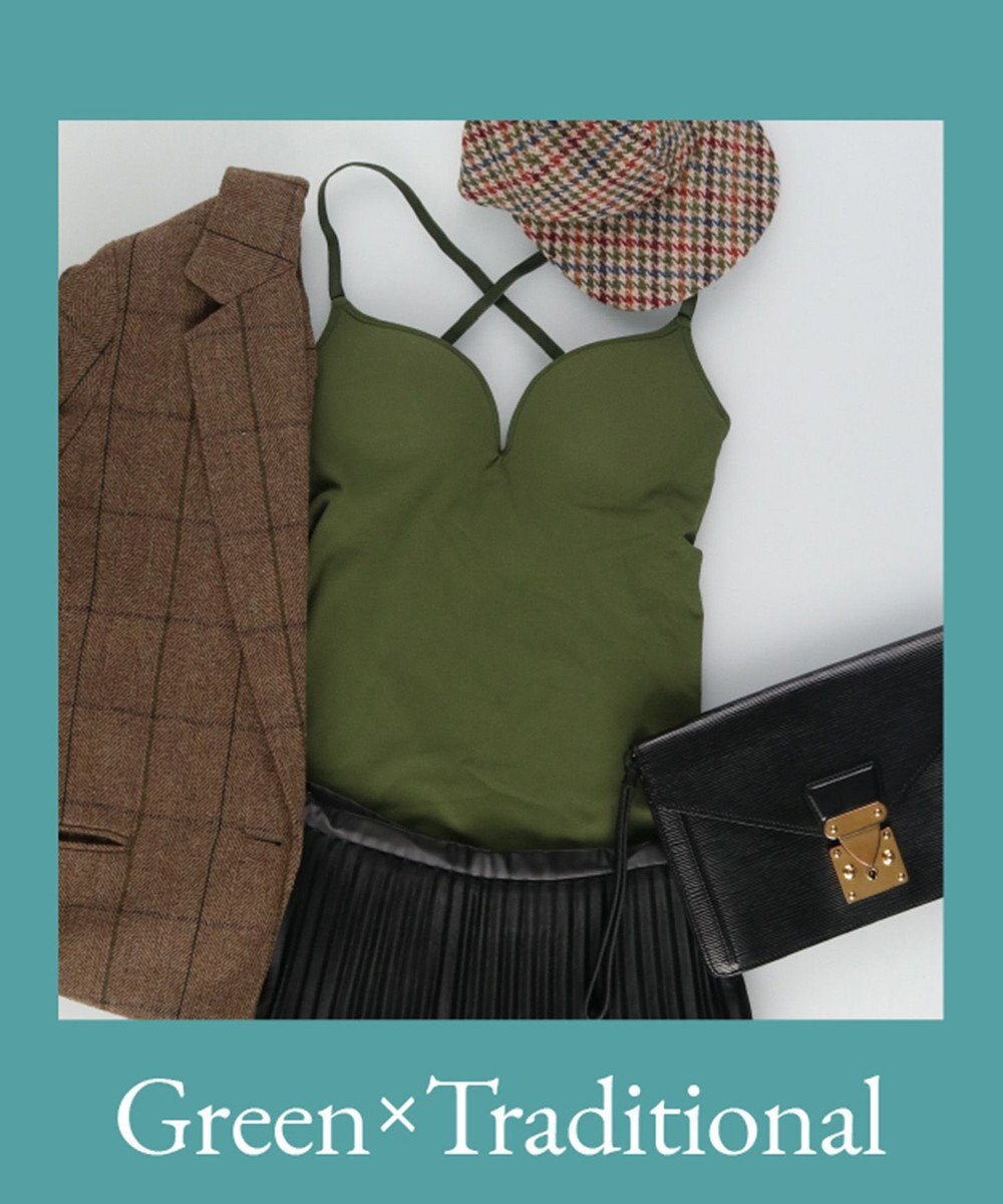 WACOAL 【GOCOCi ゴコチ】 カップ付きインナー ぴったりフィット ズレにくい 洗濯機洗い可能(ネット使用) ブラキャミソール ブラトップ レディース ノンワイヤー UGG122 /ワコール 