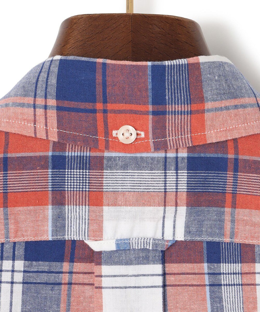 J.PRESS MEN 【WEB・一部店舗限定】コットンリネンチェック シャツ/B.D 