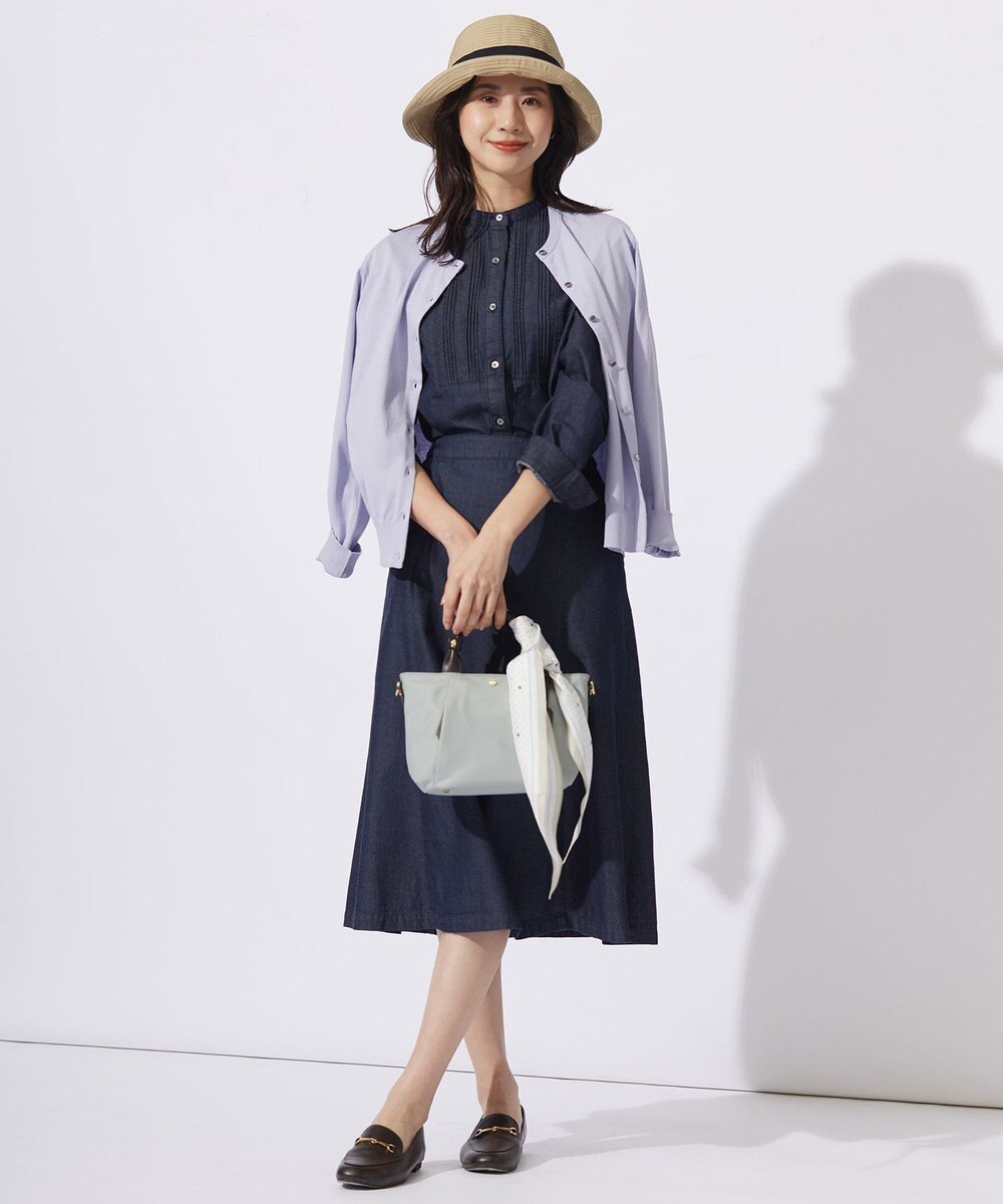 J.PRESS LADIES 【洗える】BASIC HT-COTTON クルーネック カーディガン 
