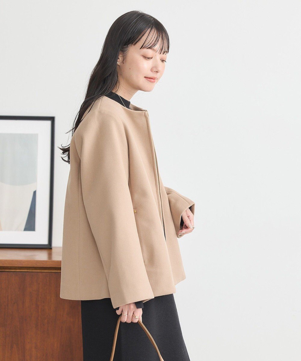 earth music&ecology ２Ｗａｙフードショートコート 