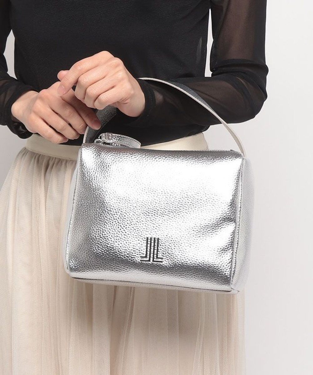 LANVIN en Bleu キューブ ダブルファスナー2wayバッグ 