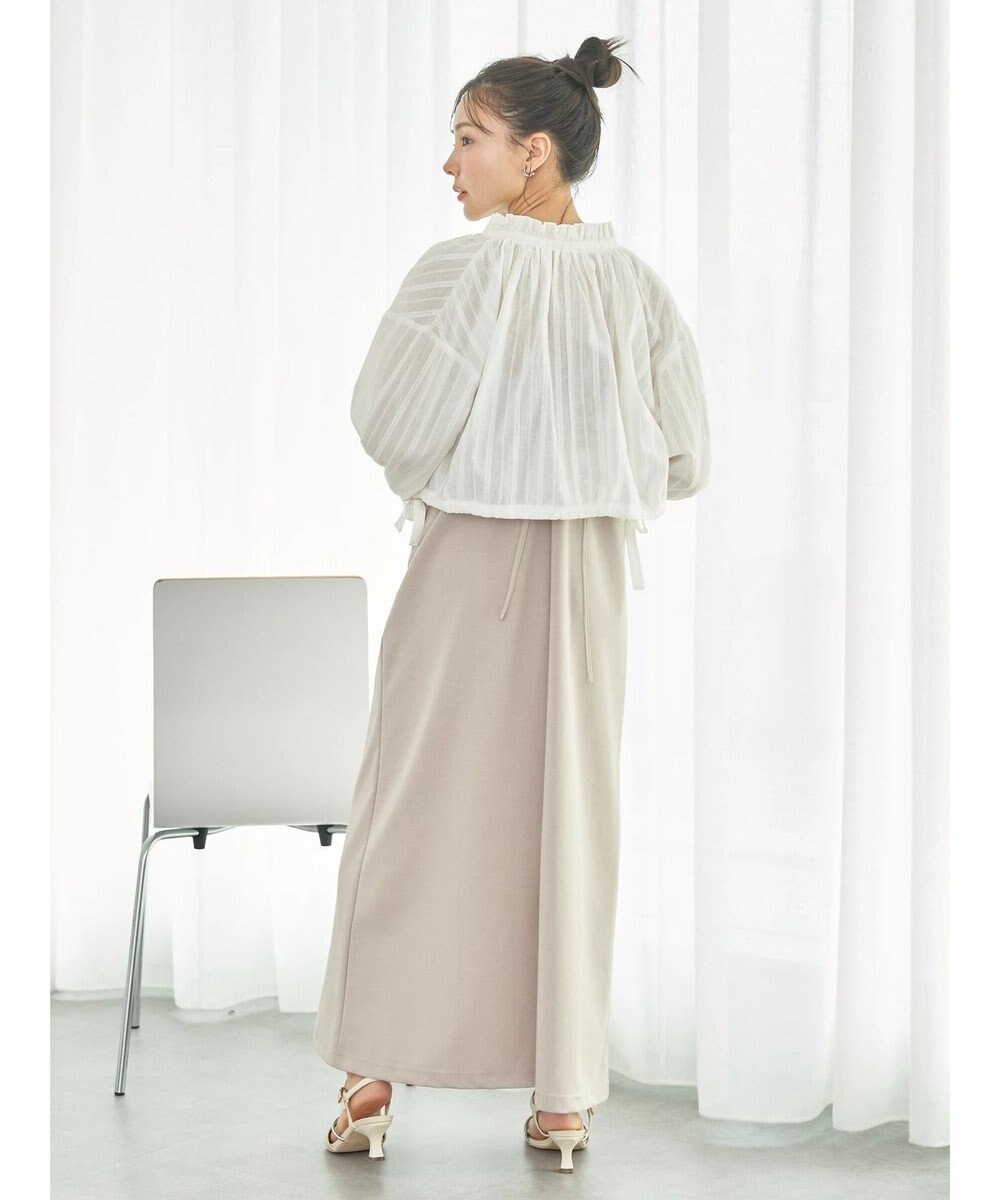 earth music&ecology ＳＥＴ２点ドビーショートブラウス＋キャミワンピース 