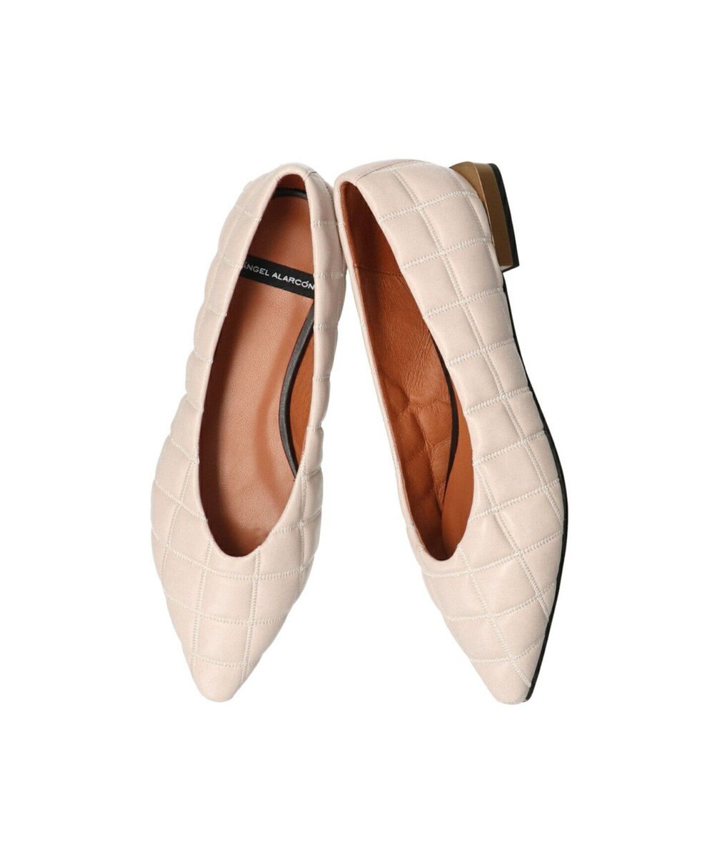 INTER-CHAUSSURES 【ANGEL ALARCON】ポインテッドトウキルティングパンプス 