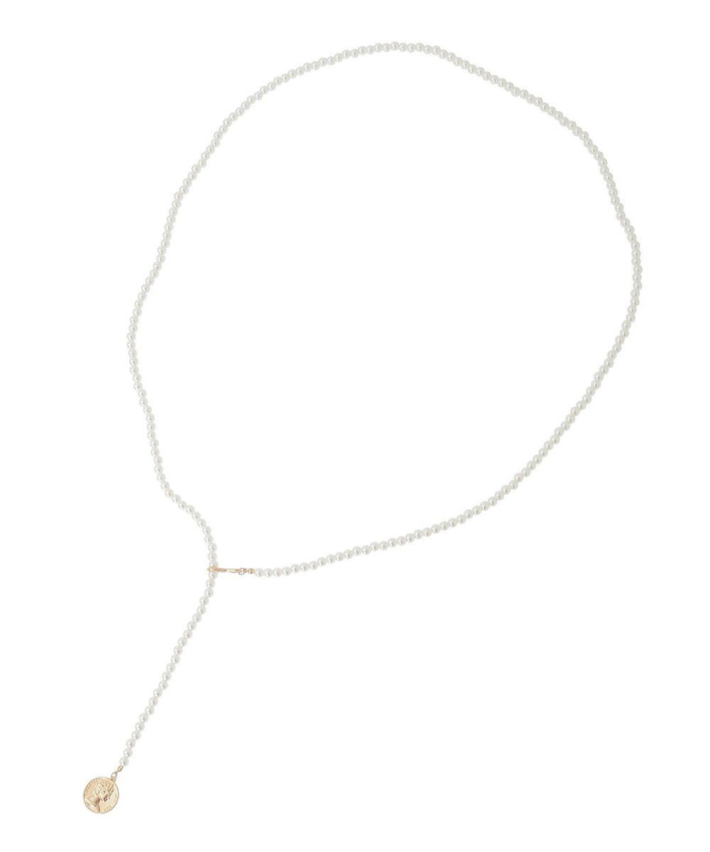 YECCA VECCA マルチジョイントコインパールネックレス 