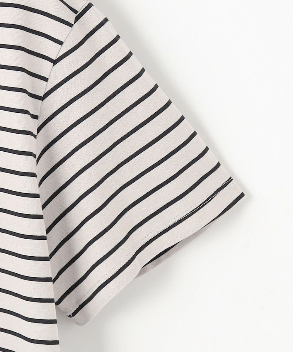 J.PRESS LADIES S 【洗える】パネルボーダー Tシャツ 