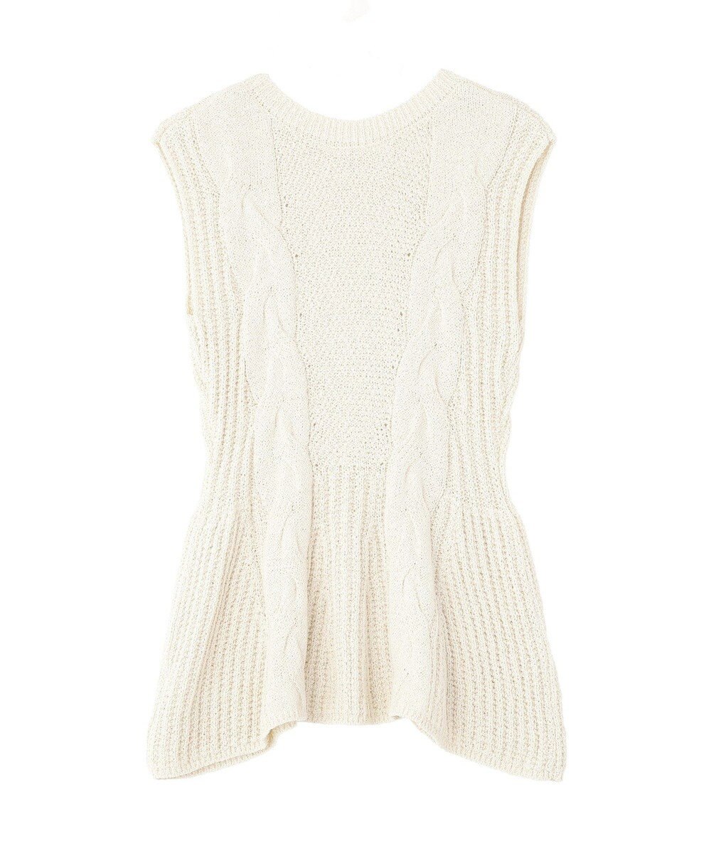 earth music&ecology フレアニットベスト 