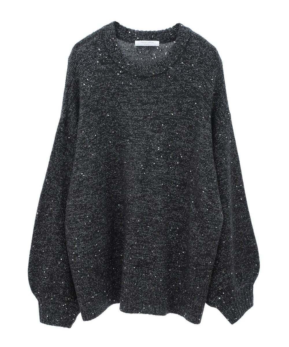 Green Parks スパンコールニットプルオーバー 