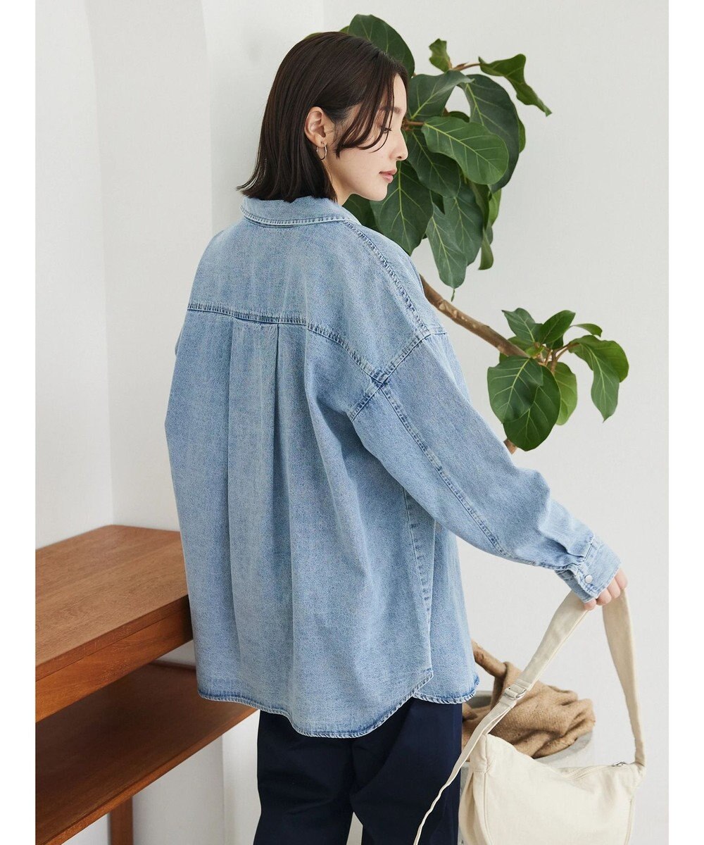 Green Parks ・ＥＬＥＮＣＡＲＥ　ＤＵＥ　デニムロングスリーブシャツ 