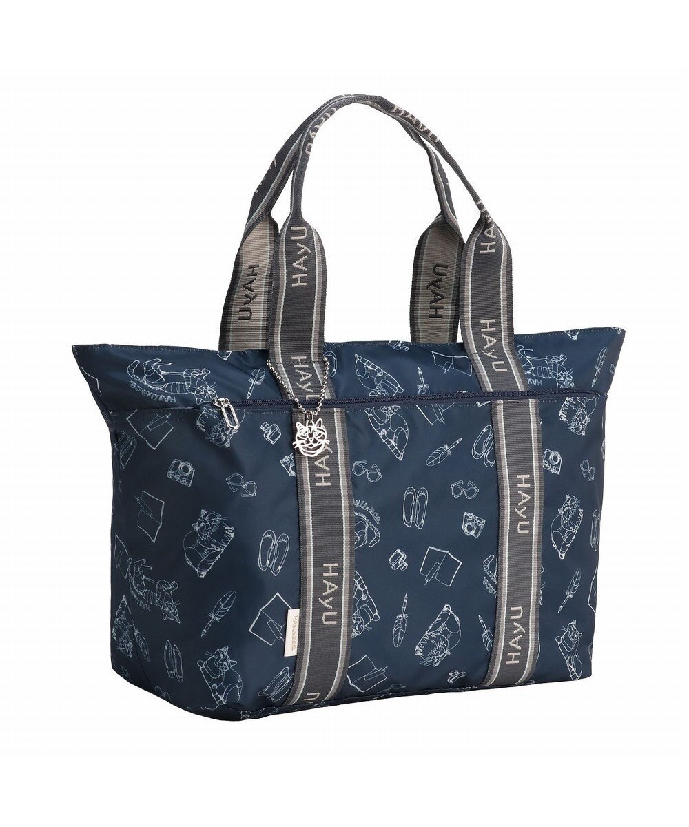 ACE BAGS & LUGGAGE HAyU × ace.  フォールディング 折り畳みトートバッグ 猫柄 30L 17862 