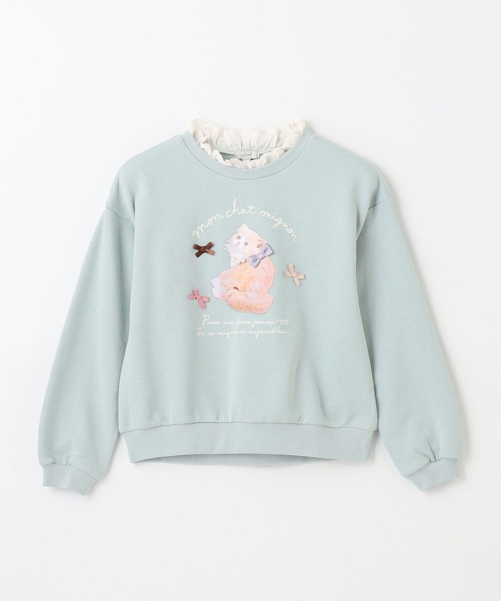 ANY KIDS フォトネコ 裏毛 トレーナー 