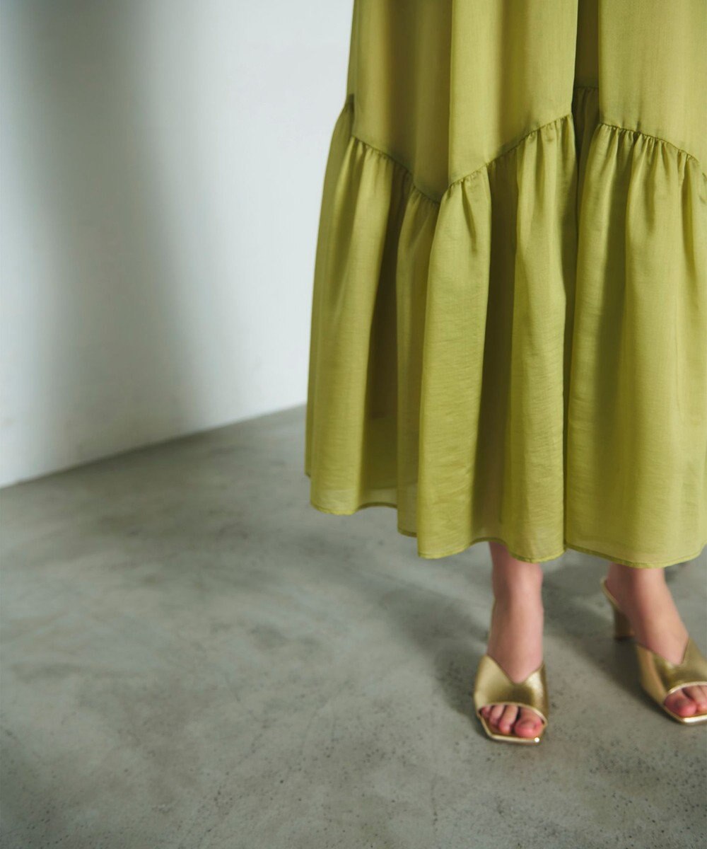 GRACE CONTINENTAL ティアードボリュームスカート 