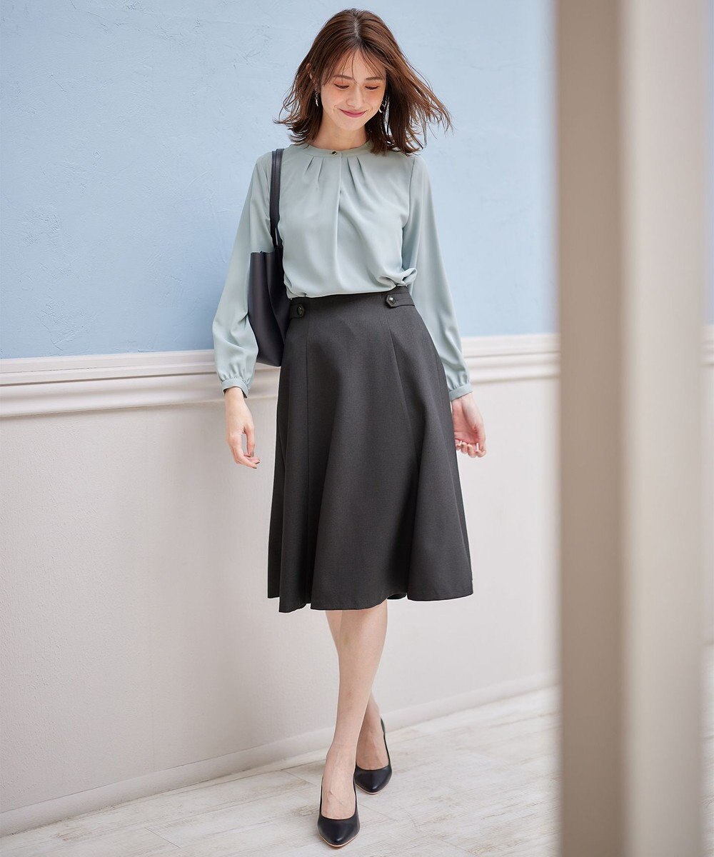 ANY SIS 【AIコラボ】サイドボタンフレア スカート 