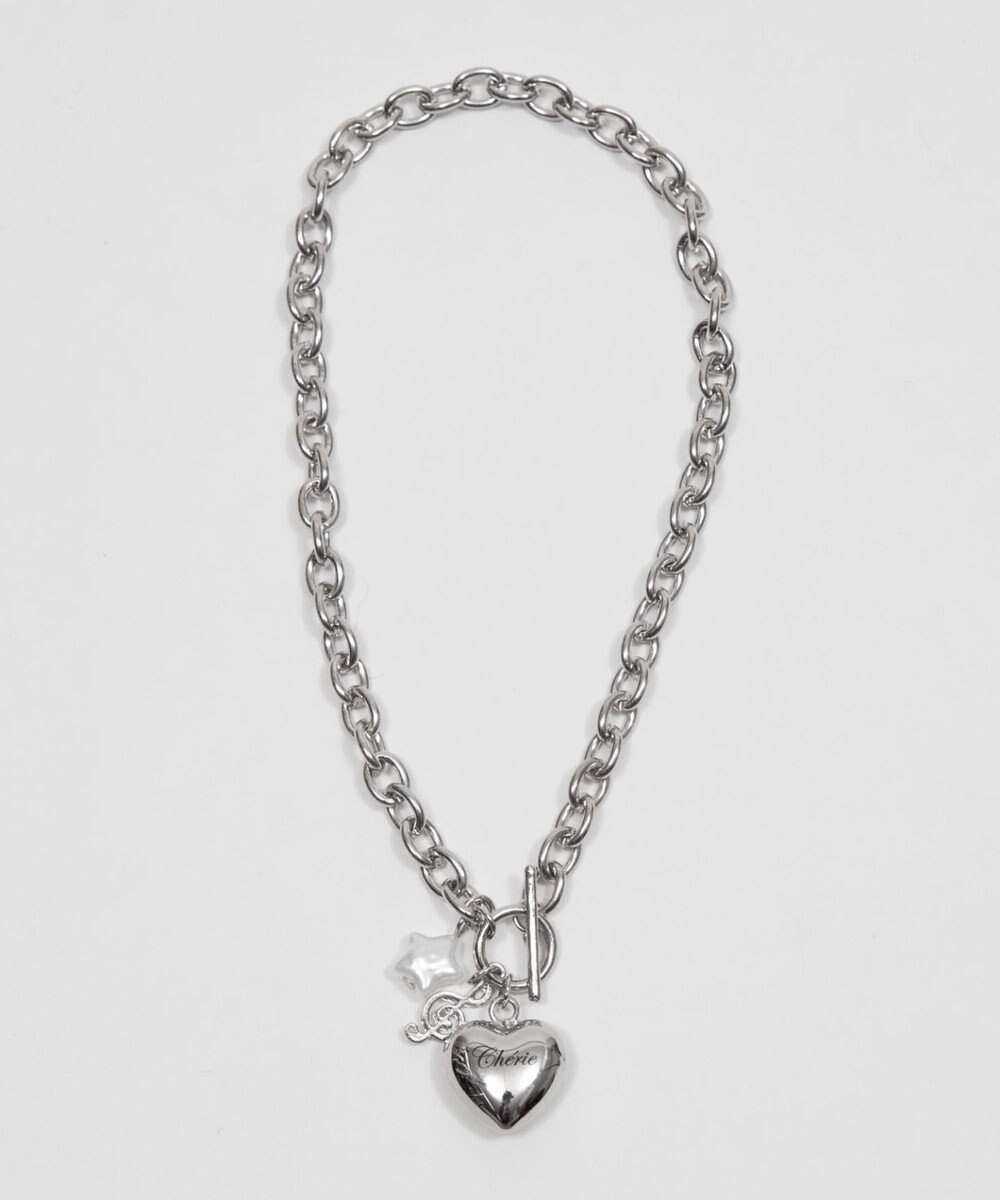 WEGO Lハートモチーフチャームネックレス 