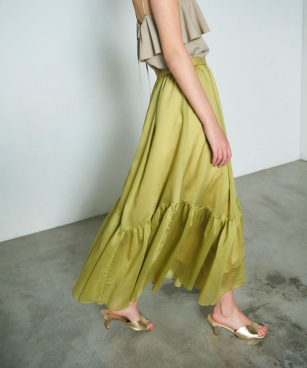 GRACE CONTINENTAL ティアードボリュームスカート 