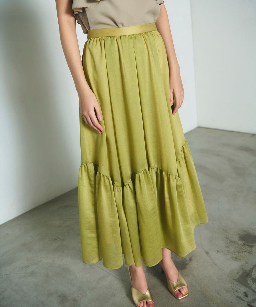 GRACE CONTINENTAL ティアードボリュームスカート 