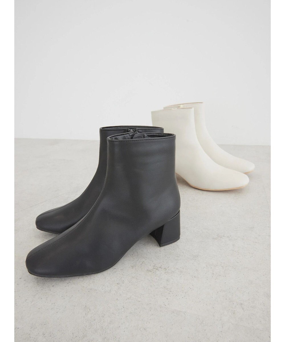 AMERICAN HOLIC スクエアトゥヒールショートブーツ 