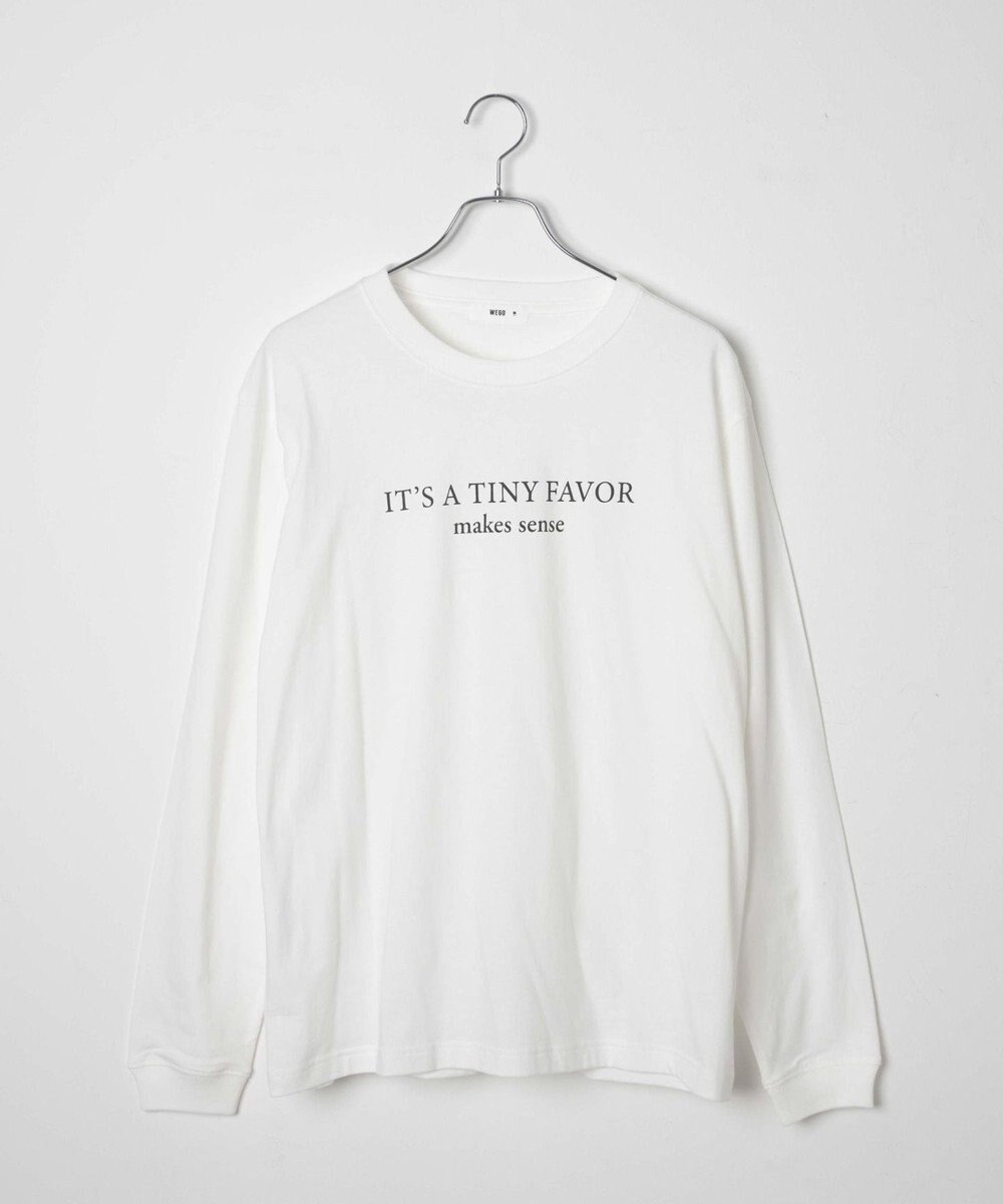 WEGO 【WEB限定】クルーネックプリントロンT 