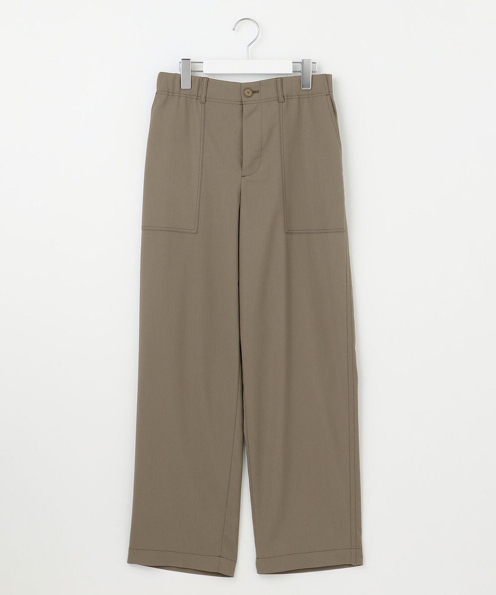 自由区 L 【洗える】ストレッチライトツイルベイカー パンツ 