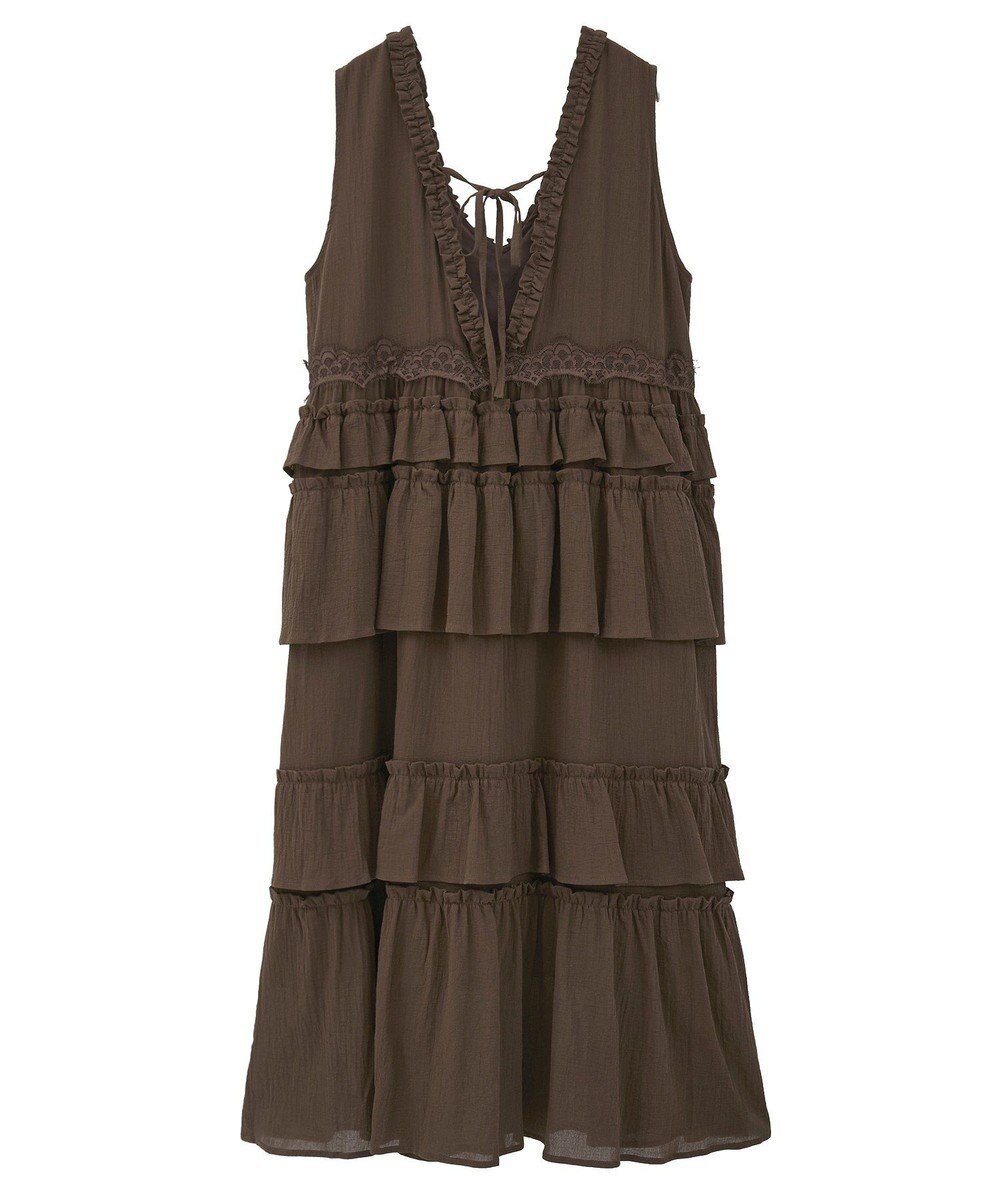 Green Parks ■ＥＳＣＡＲ　レース×コットンティアードワンピース 