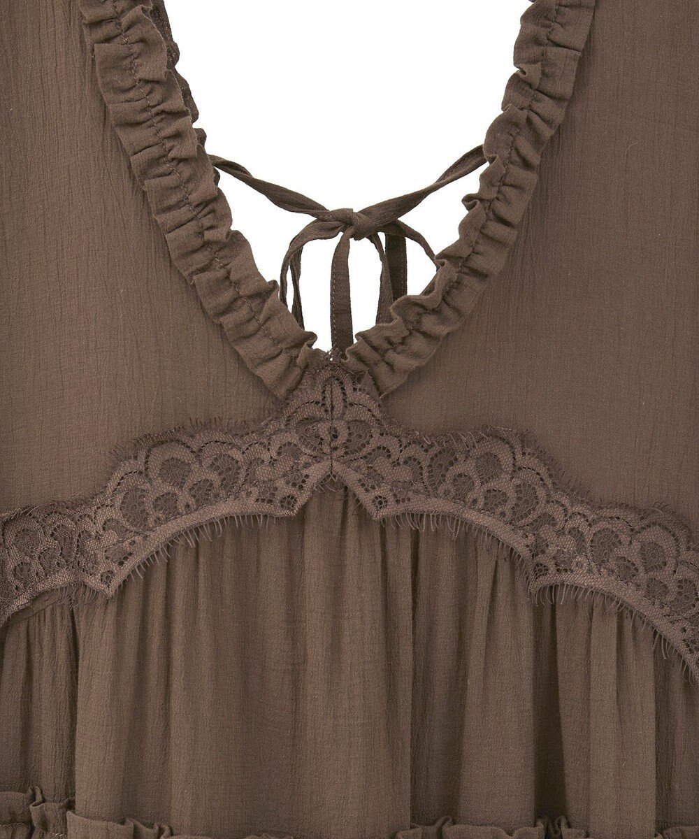 Green Parks ■ＥＳＣＡＲ　レース×コットンティアードワンピース 