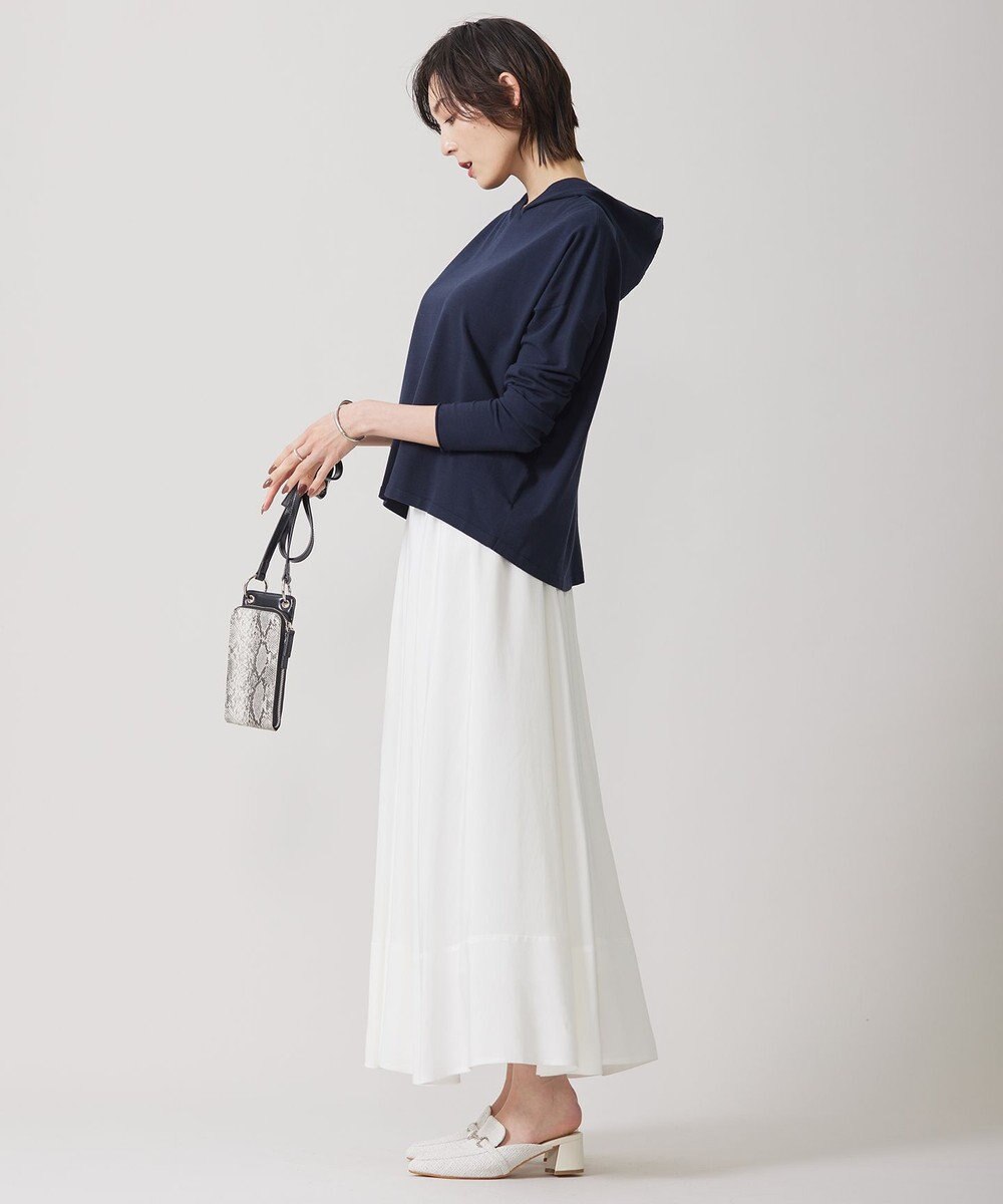 ICB 【洗える】レーヨンシルクローン フレアスカート 