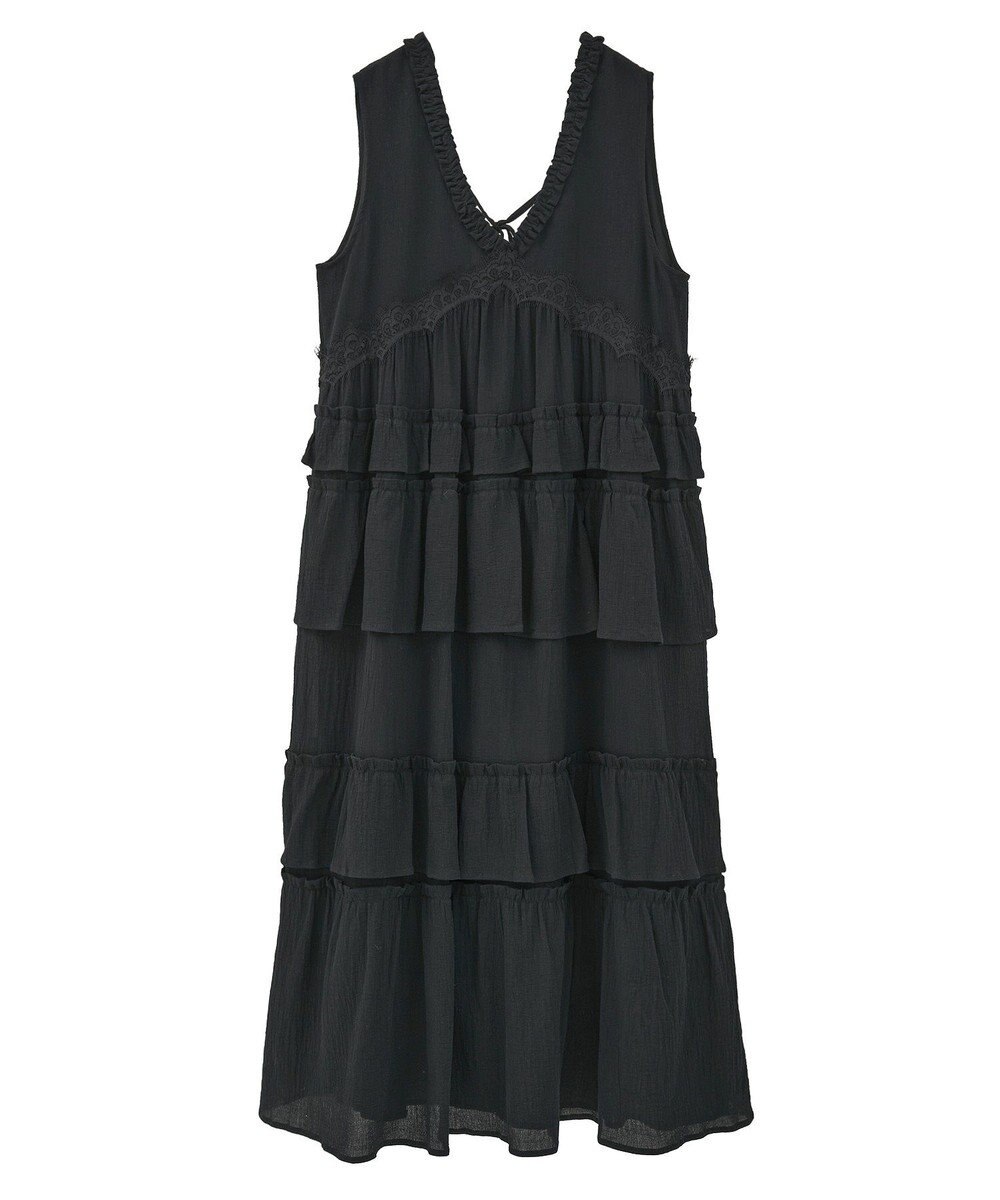 Green Parks ■ＥＳＣＡＲ　レース×コットンティアードワンピース 