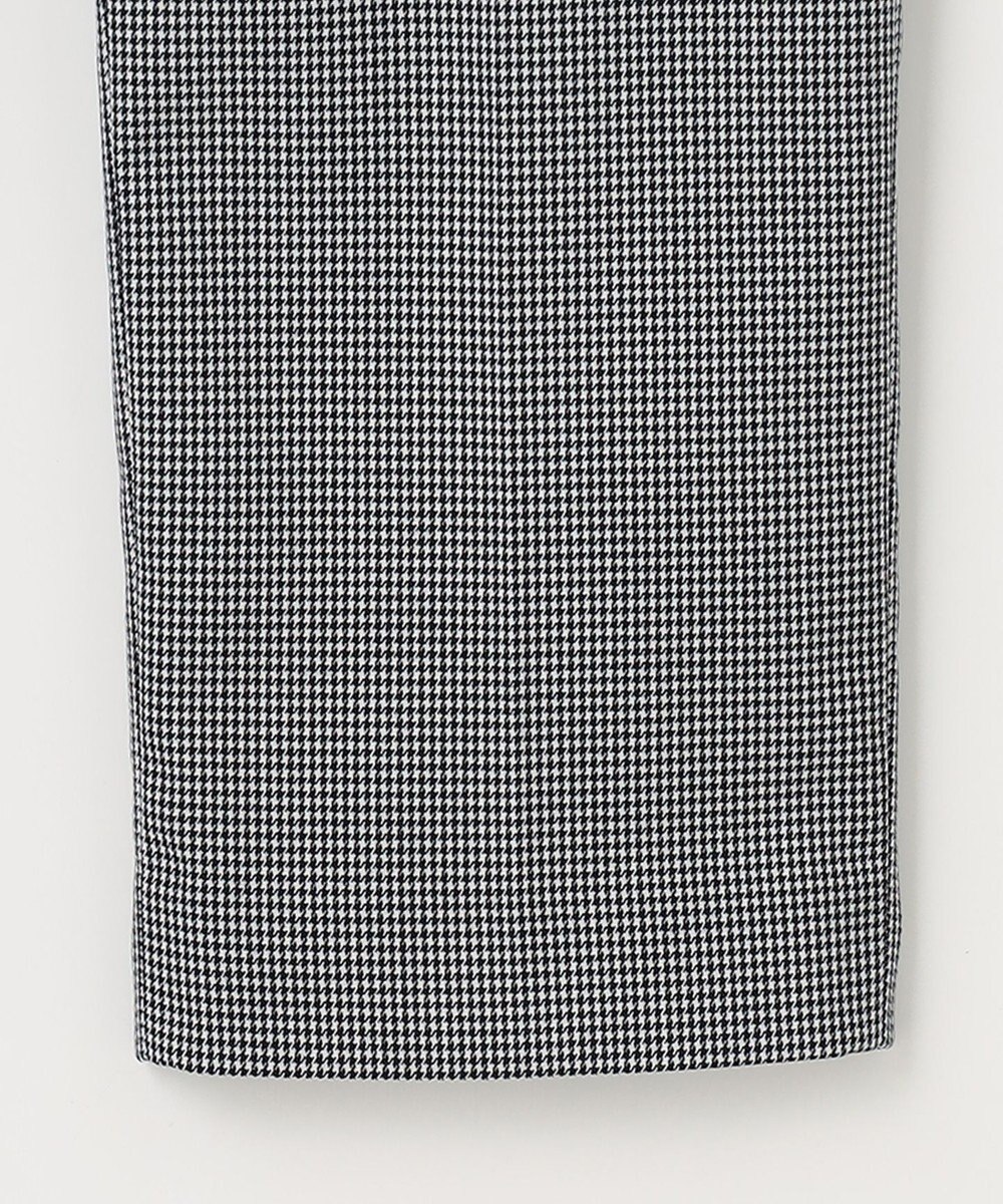 J.PRESS LADIES 【洗える】シャークスキンハウンドトゥース テーパード パンツ 