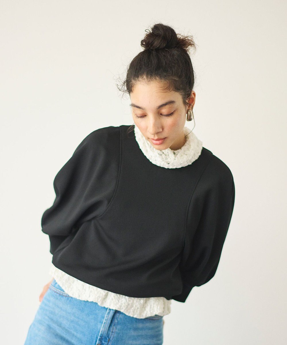 #Newans ラウンドスリーブカットソー 