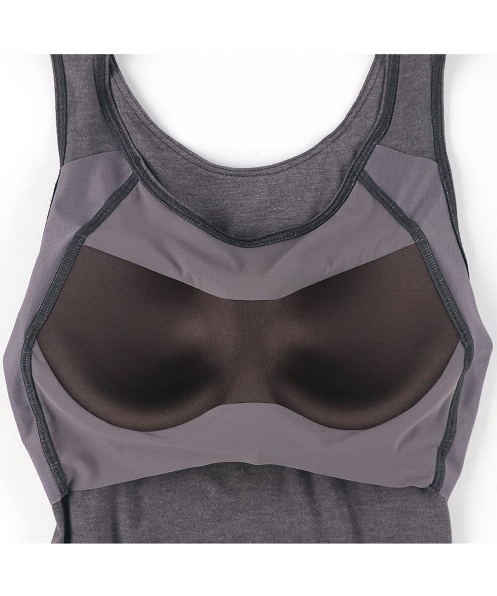 Wing カップ付きインナー あったか素材 ラク きれいなバストシルエット 【シンクロブラトップ】 ノースリーブ タンクトップ 秋 冬 ET1165 ウイング／ワコール 