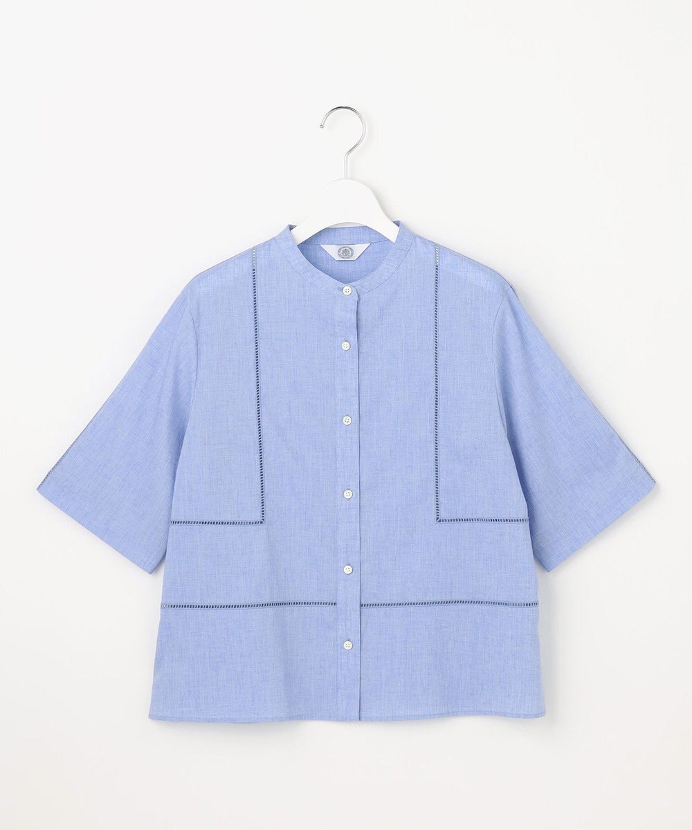 J.PRESS LADIES S 【WEB限定カラーあり・一枚で着映え】ラミー ポプリン ボクシーシャツ 