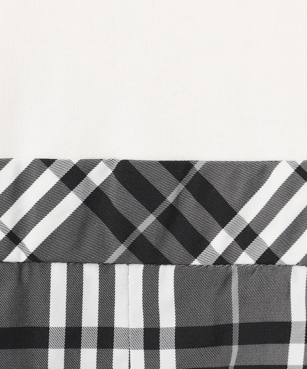 組曲 KIDS 【100㎝】チェックタフタドッキング ワンピース 