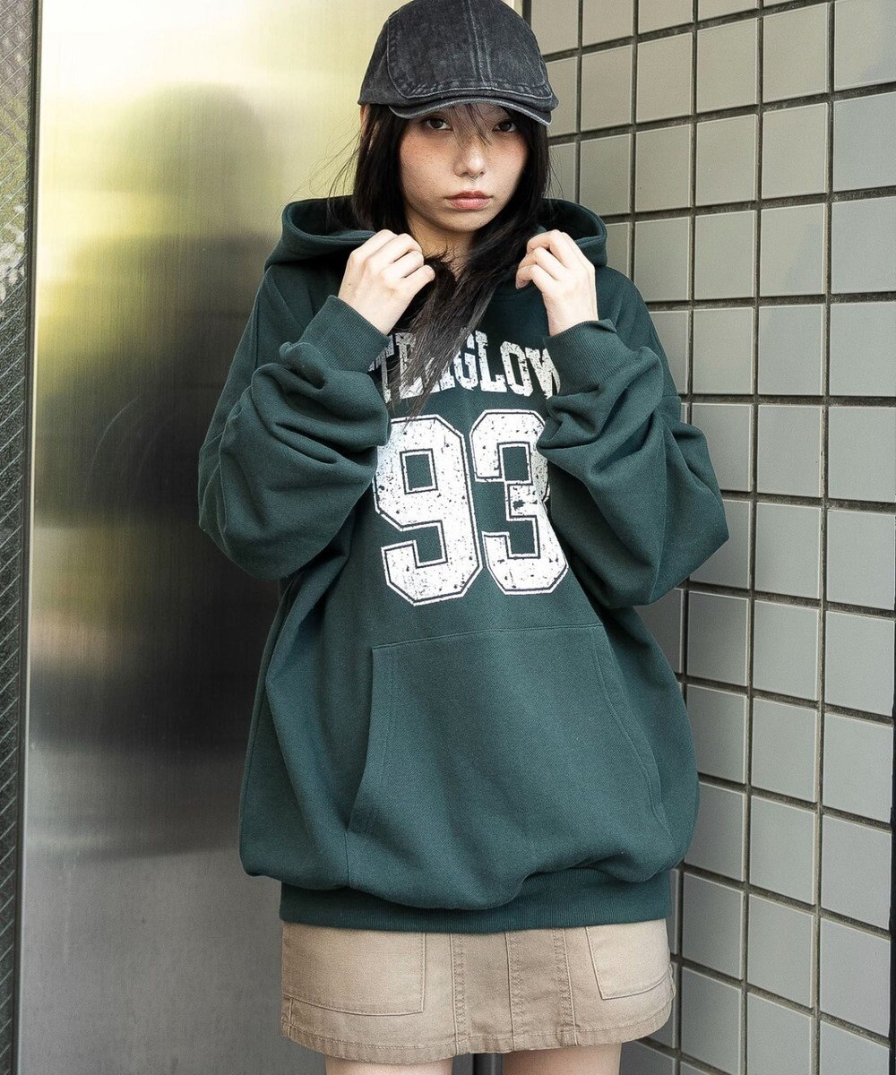 WEGO グラフィックプルパーカー 