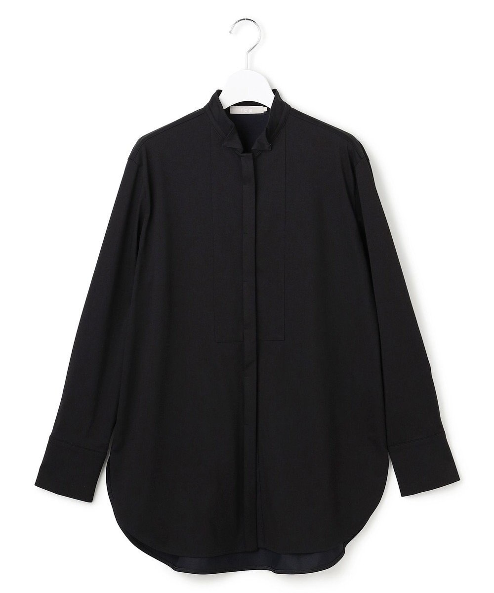 ICB L 【洗える】 ブラウスライクジャージー ロングカットソー 