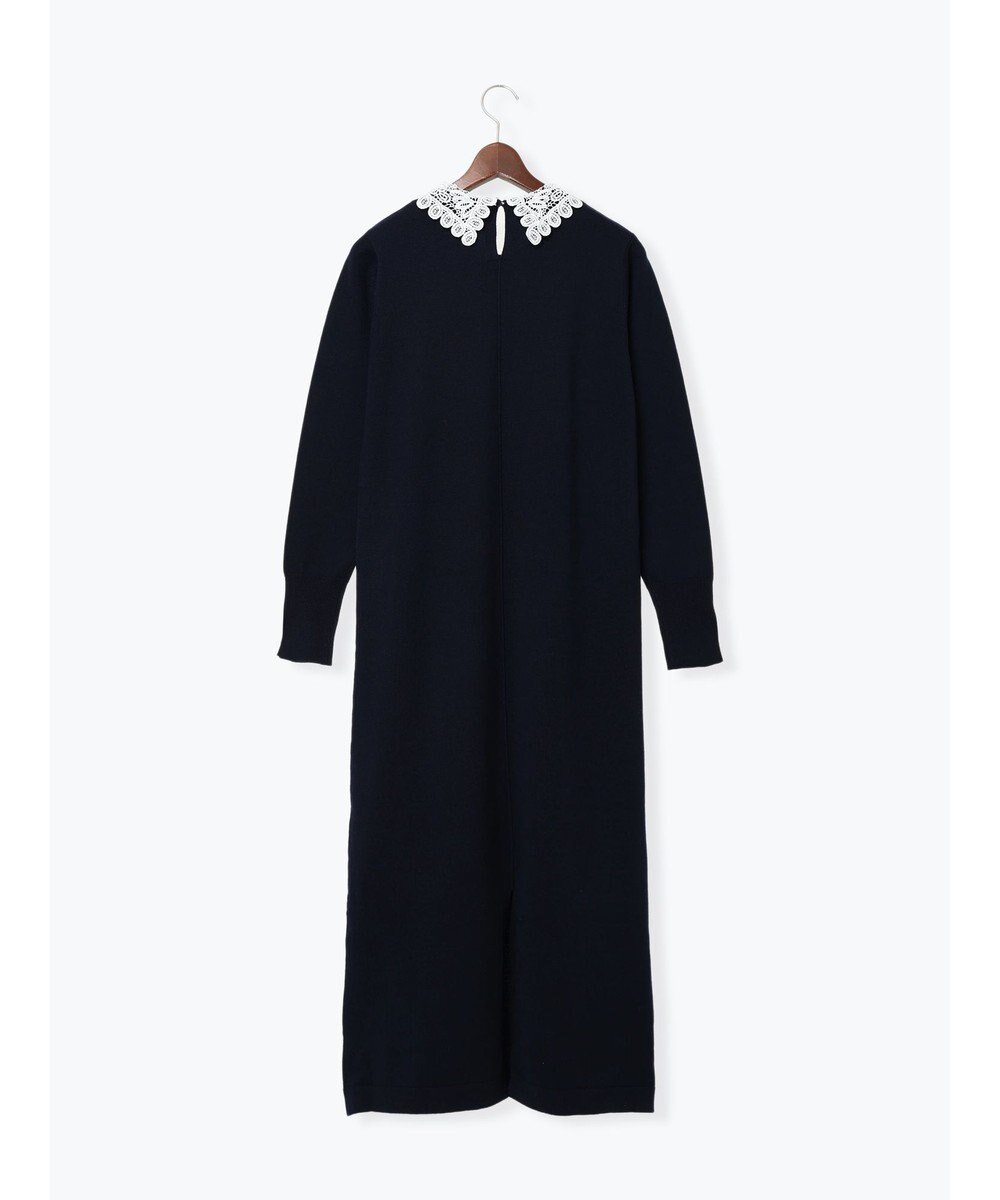 Te chichi レース衿ニットワンピース 