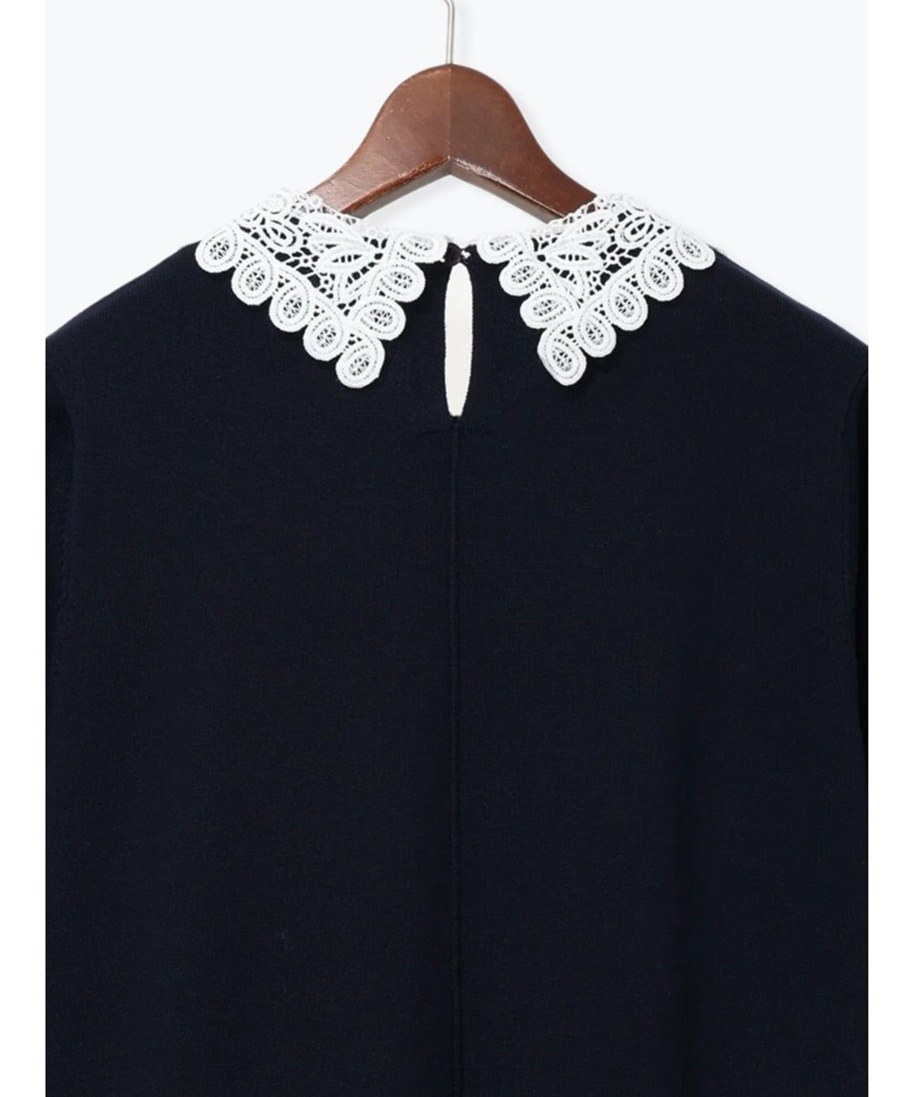 Te chichi レース衿ニットワンピース 