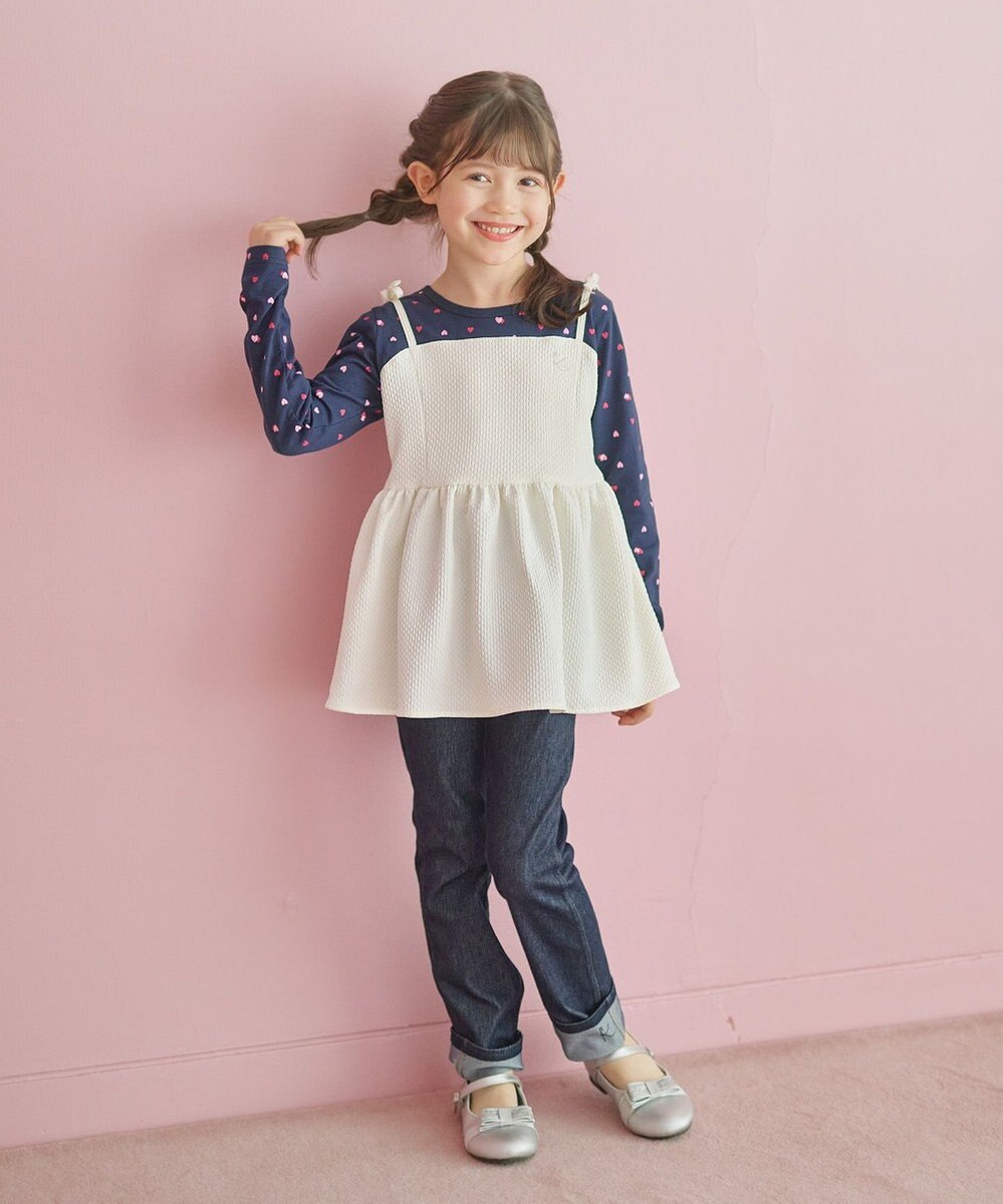 組曲 KIDS 【110-140㎝】ビスチェ＆ハートコンビ チュニック 
