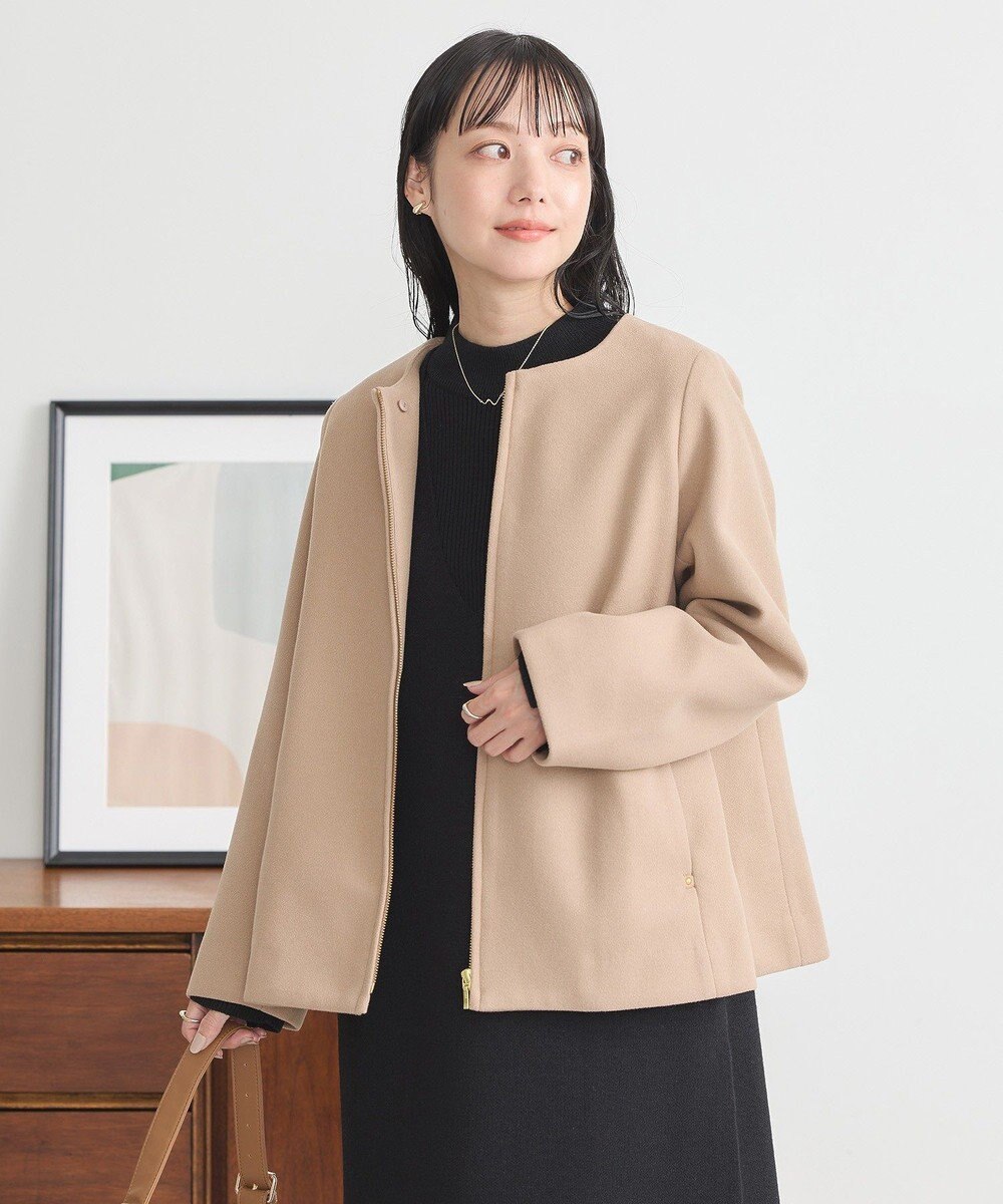 earth music&ecology ２Ｗａｙフードショートコート 