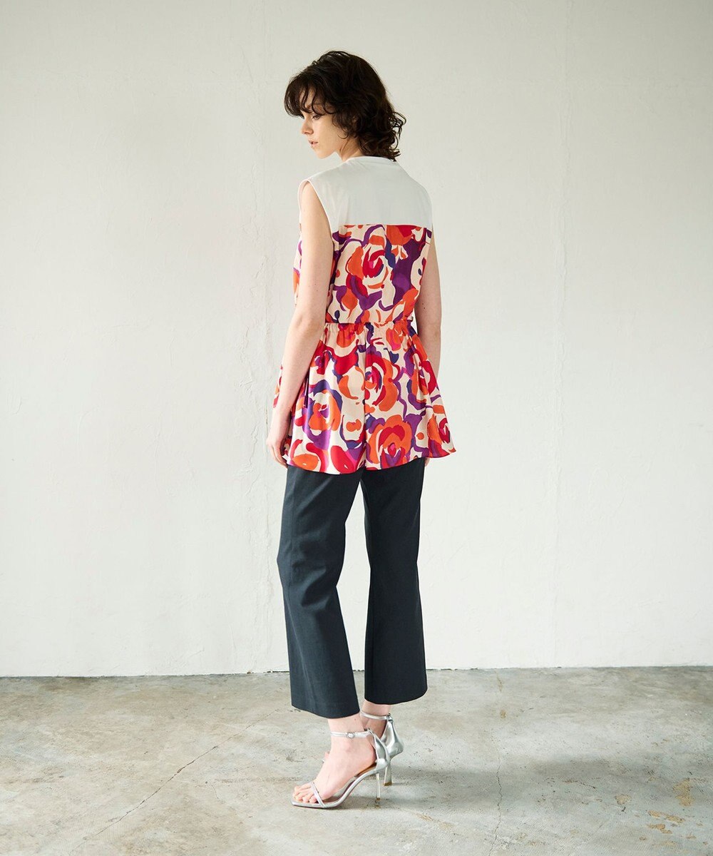 GRACE CONTINENTAL ペイントカラープリントトップ 