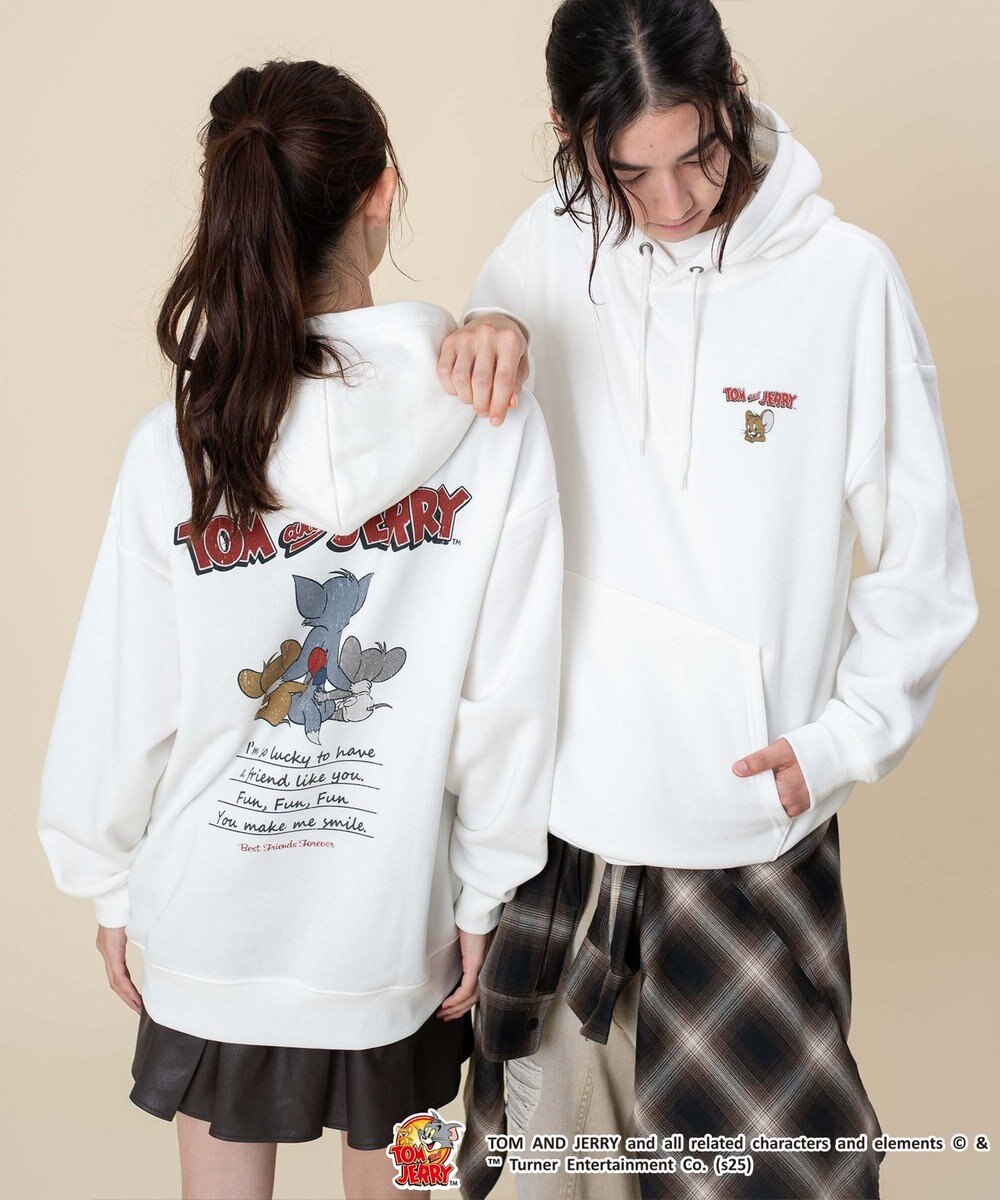 WEGO 【ユニセックス着用ITEM/25年秋冬新作】TOMandJERRYグラフィックプルオーバー 