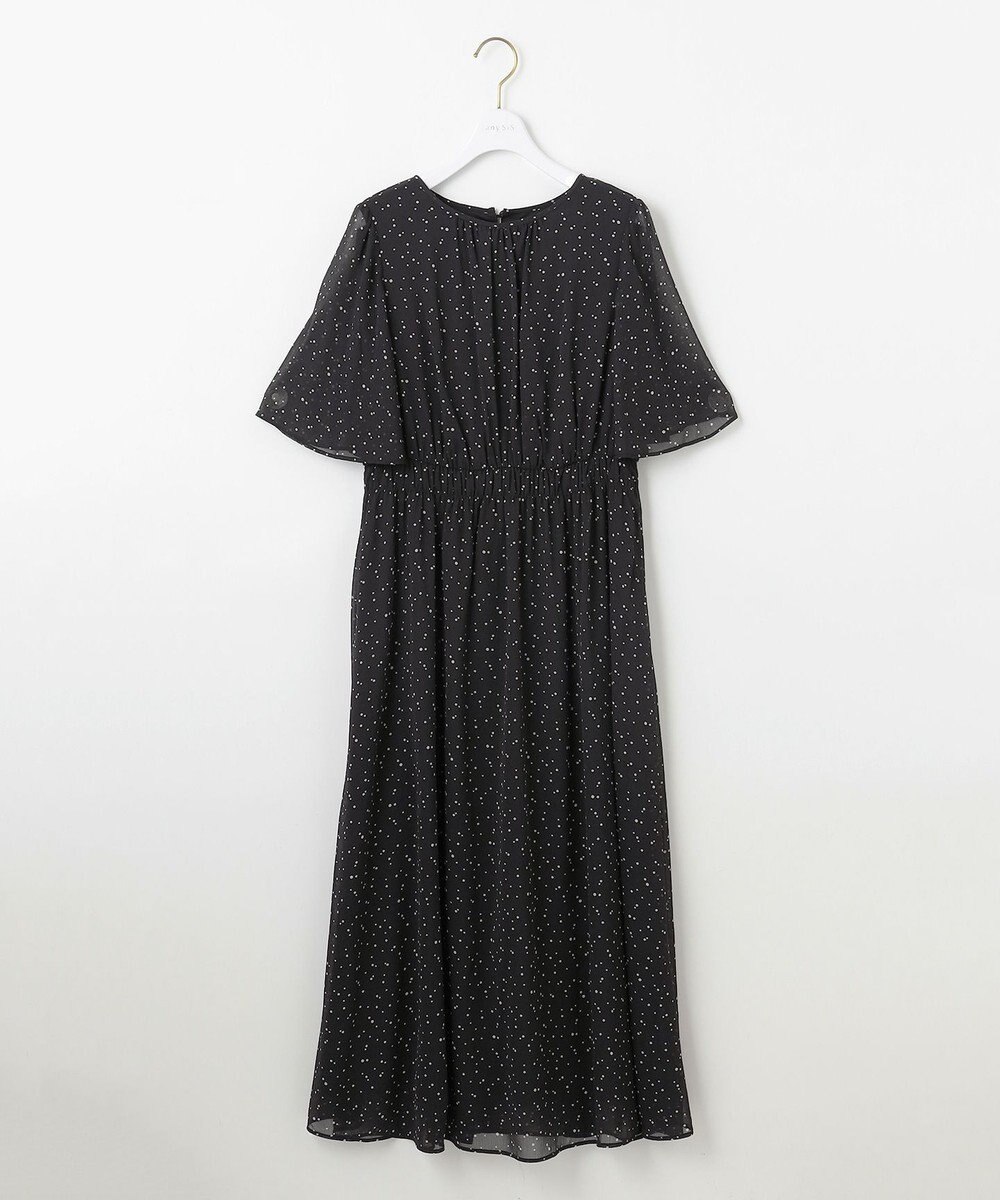 ANY SIS 【洗える】シアーパターン ワンピース 