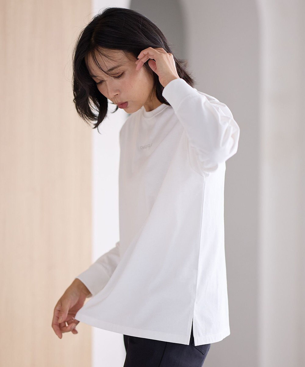 ANY L 【洗濯機可】チビロゴロングスリーブＴシャツ 