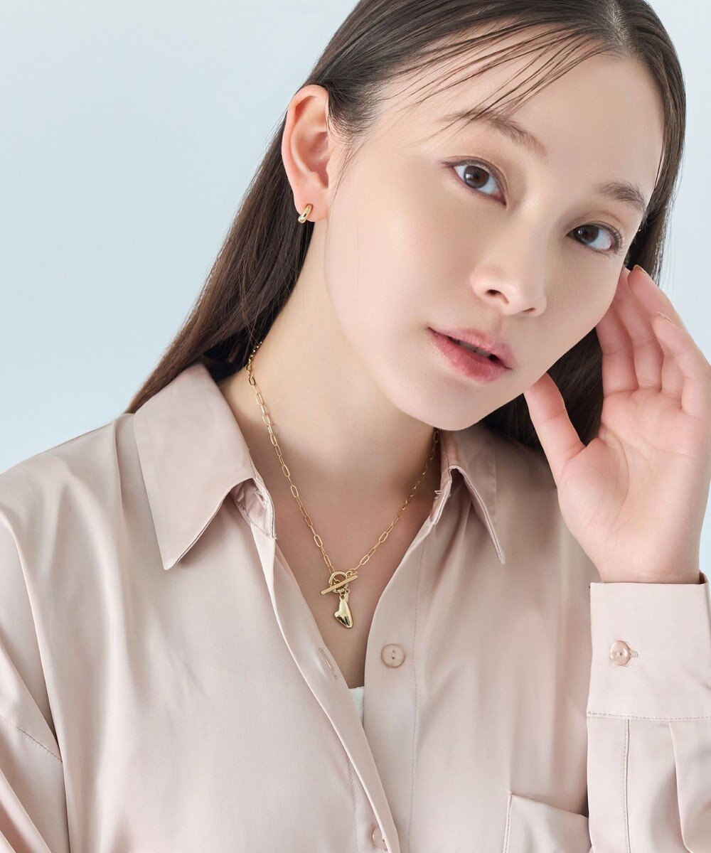 Phoebe ハートプレートチョーカーネックレス　ゴールド/40cm 