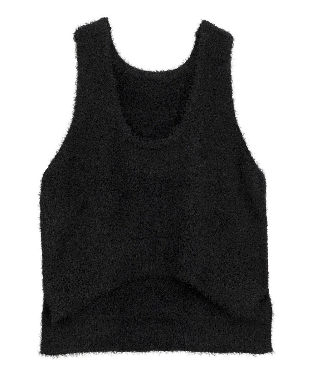 earth music&ecology フェザーUネックニットベスト 